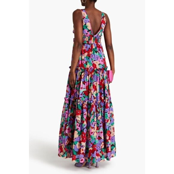 Nicholas Myla Maxi Dress in Multicolor 2 Womens Long Floral Gown - Picture 10 of 16